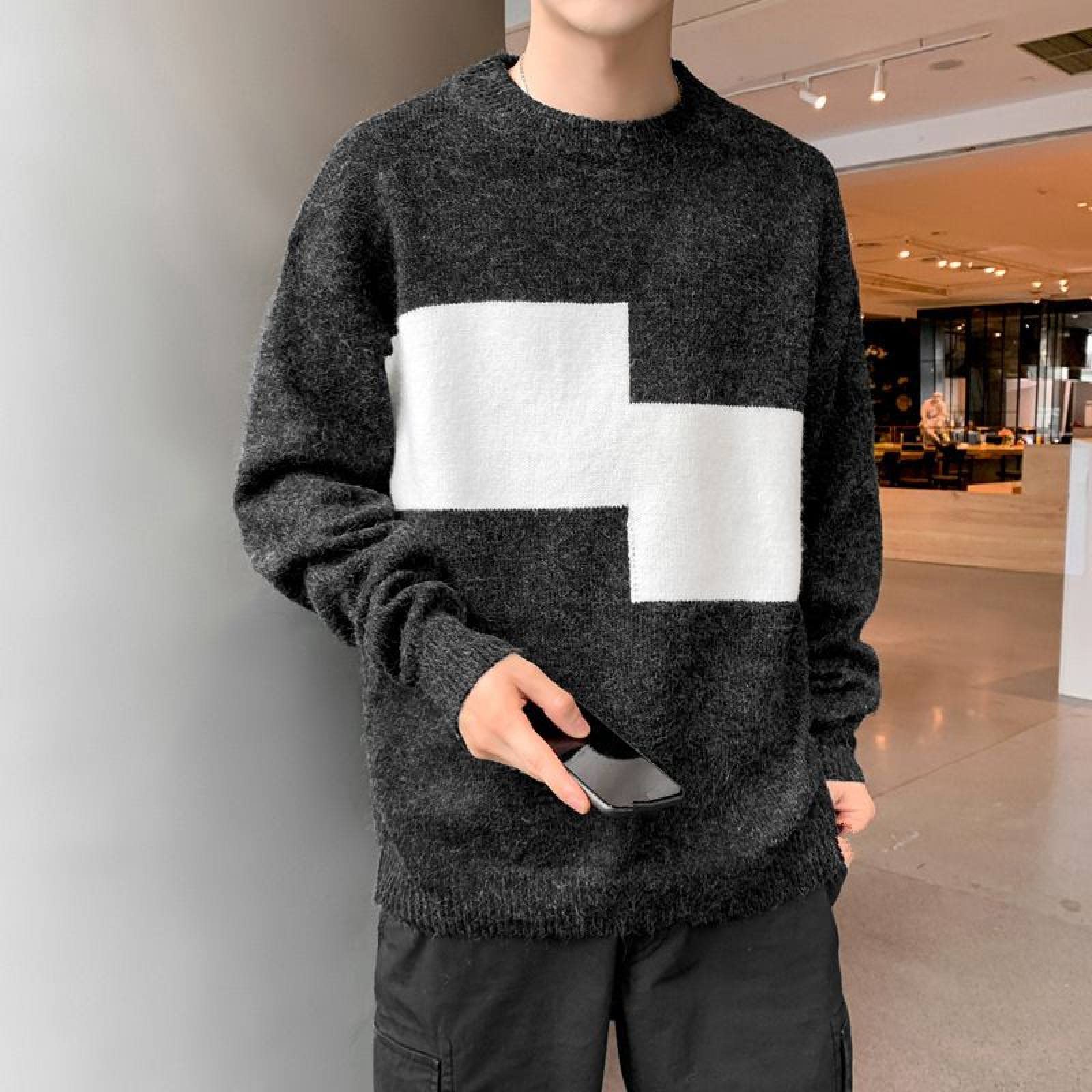 Pull chaud épais pour homme avec protection thermique et coupe moderne - 2