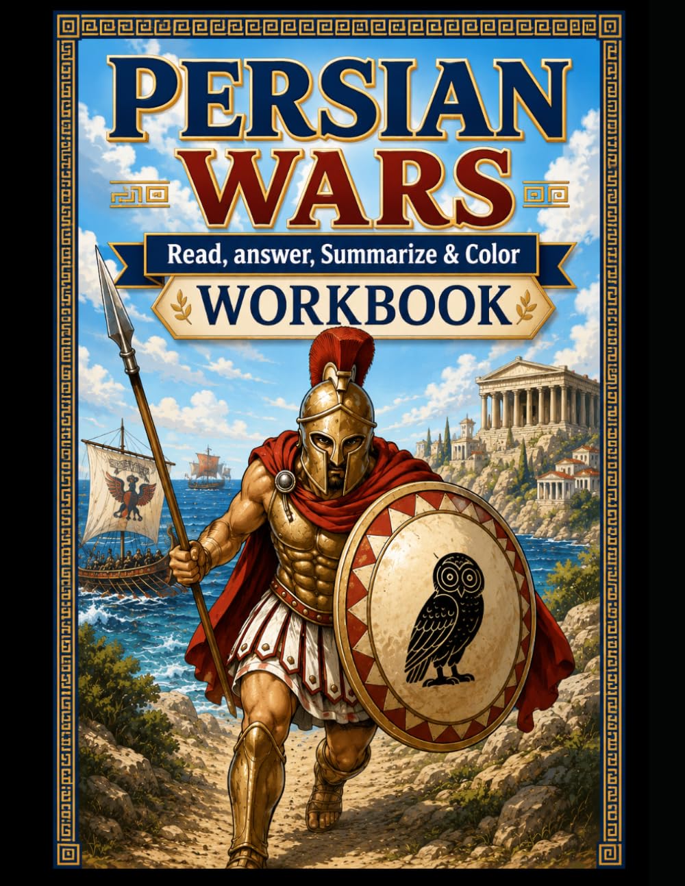 The Persian Wars Workbook: "Read, Answer, Summarize & Color" (Read, Color & Answer Workbook Series)