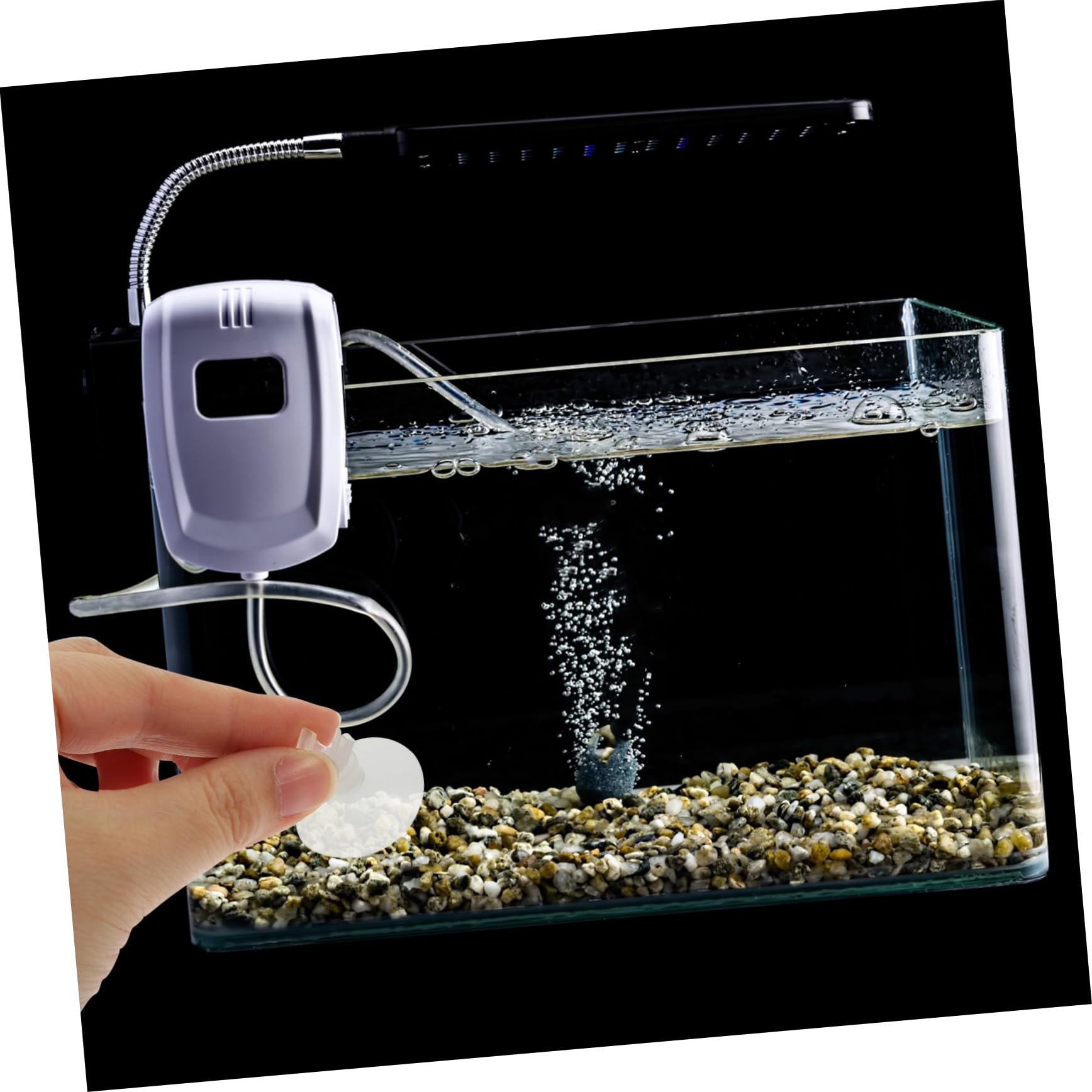 VANZACK 60 Piezas ventosas Clip clamp Accesorios pecera succión Ventosa para Acuario Taza Ventosa para pecera Abrazadera ventosas Agua