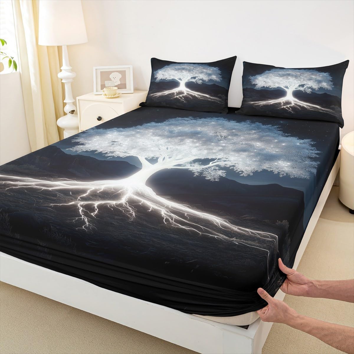 Erosebridal Tree of Life Full Bed Sheets for Kids Boys Girls