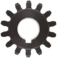 Vista 3 de Engranaje recto Martin, ángulo de presión 14,5 °, acero de alto carbono, paso de 20 pulgadas, 1