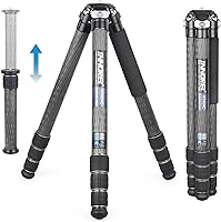 Vista 8 de INNOREL KT364C - Trípode compacto de fibra de carbono de 10 capas, 1.417 in, tubo grande, trípode de viaje profesional para videocámara digital