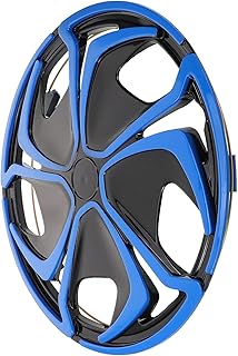 GRADENEVE Tapacubos Decorativos de 14 Pulgadas para Llantas de Automóviles Tapacubos de Centro de Rueda Material PP Ajuste Rápido Color Azul Y
