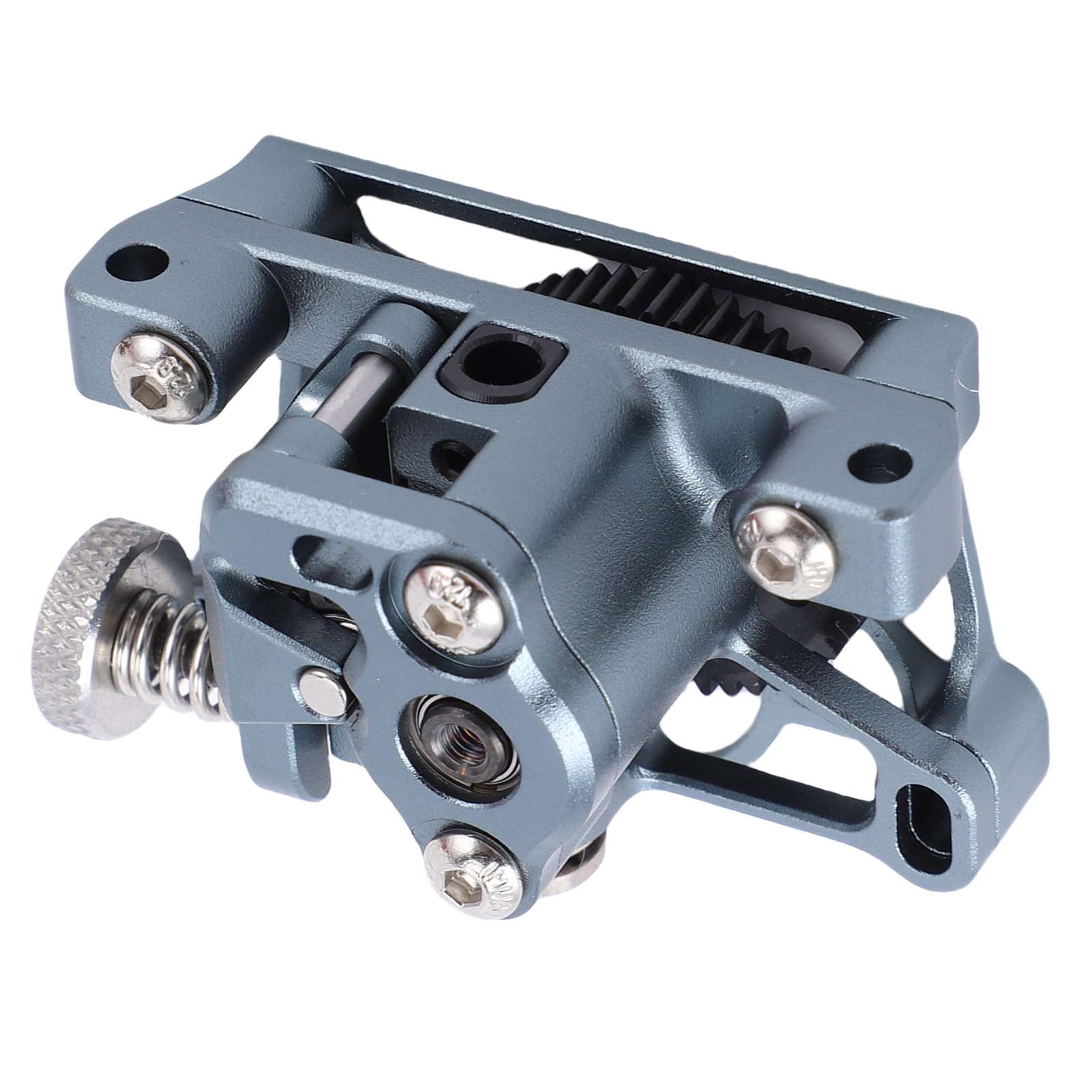 Generic Zestaw Lekkiej Wytłaczarki ze Stopu Aluminium 2.4 z ulepszoną przekładnią PEEK dla Entuzjastów Druku 3D, Pasujący do Ender-3 V2, Srebrnoszary