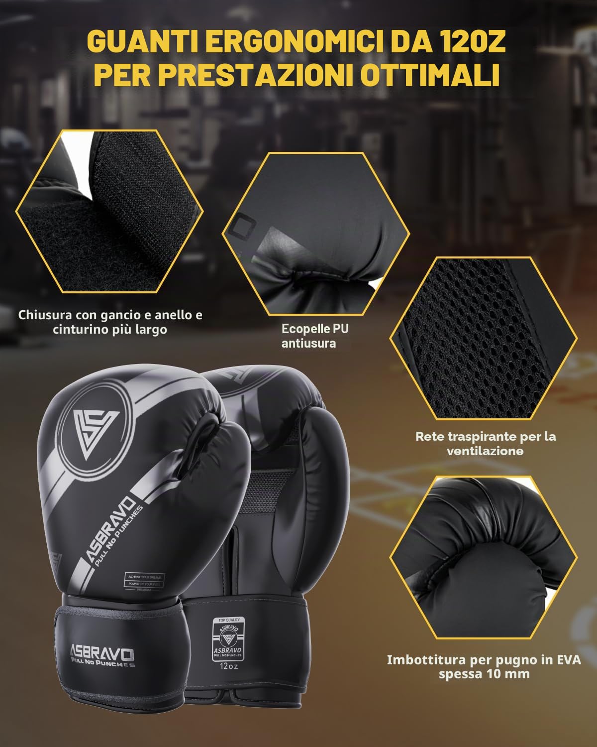 Sacco da boxe per adulti, 1,2 m Oxford Heavy Boxing Bag Set guanti da 340 g per MMA, Muay Thai, kickboxing, allenamento a casa, palestra, arti marziali (non riempito)