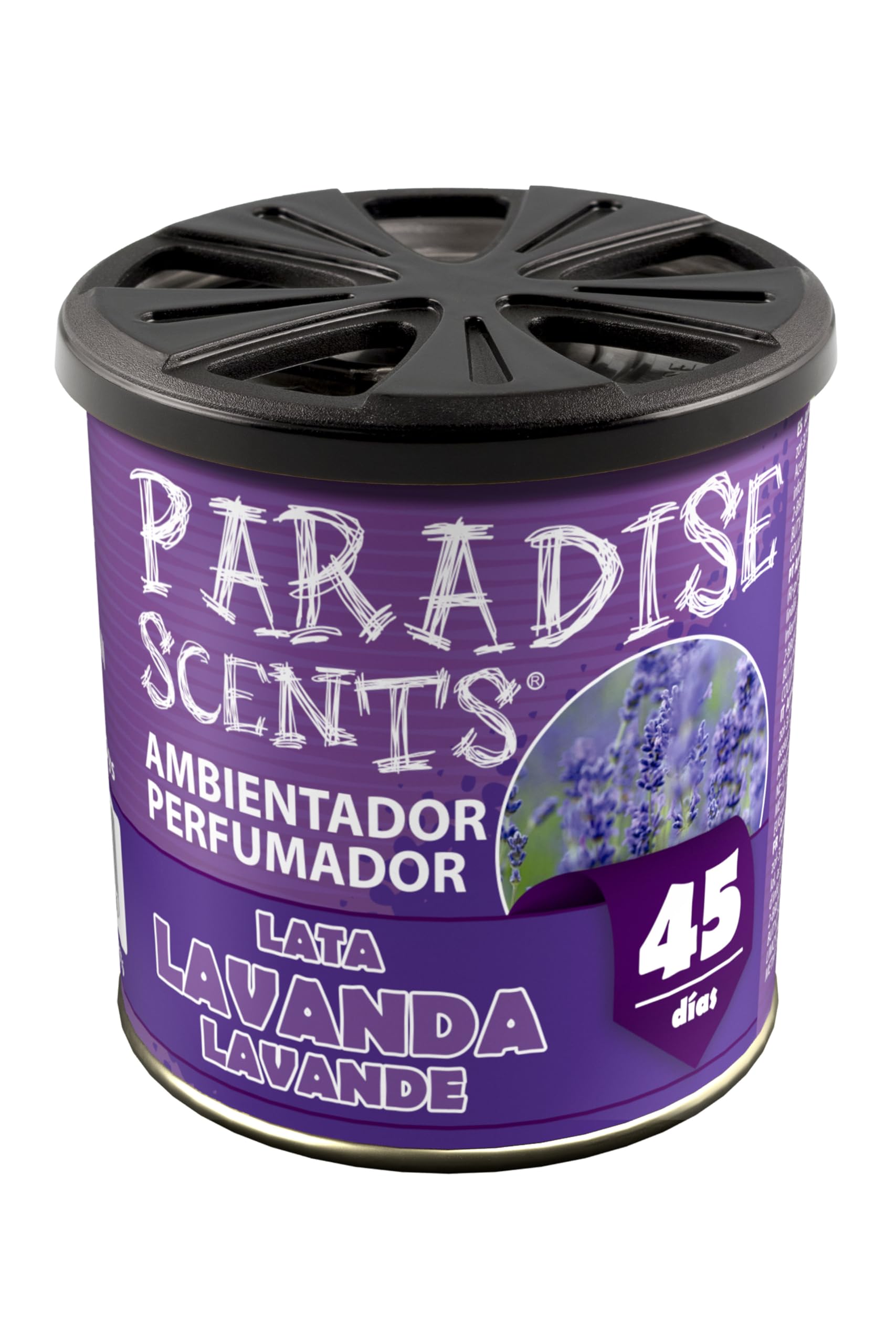 PARADISE SCENTS Paradise PER80132 Perfumador Lata Lavanda, Color Morado, 100 gr