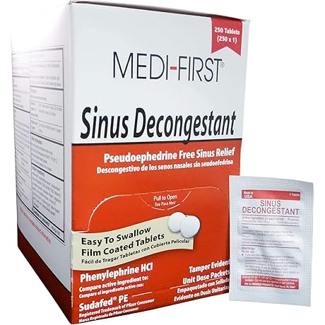 Medi-First Sinus Decongestant: Fast-Acting Relief from Sinus Pressure
