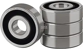 XIKE Rolamentos de Esferas de Ranhura Profunda 623-2Rs com Vedação Dupla de Borracha, 3X10X4Mm, Pré-Lubrificados, com Desempenho Estável e Custo-Benefício (Pacote com 4).