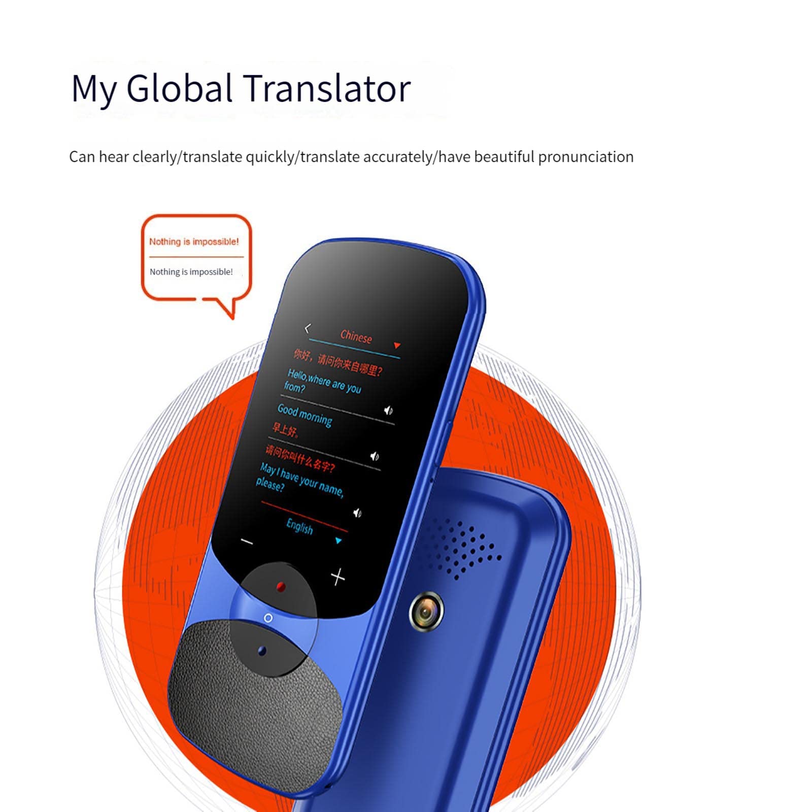Dispositif de traduction de langue instantanée intelligent - Dispositif de traduction de langue électronique, dispositif de traduction de langue classique, traduction de photos vocales, dispositif de