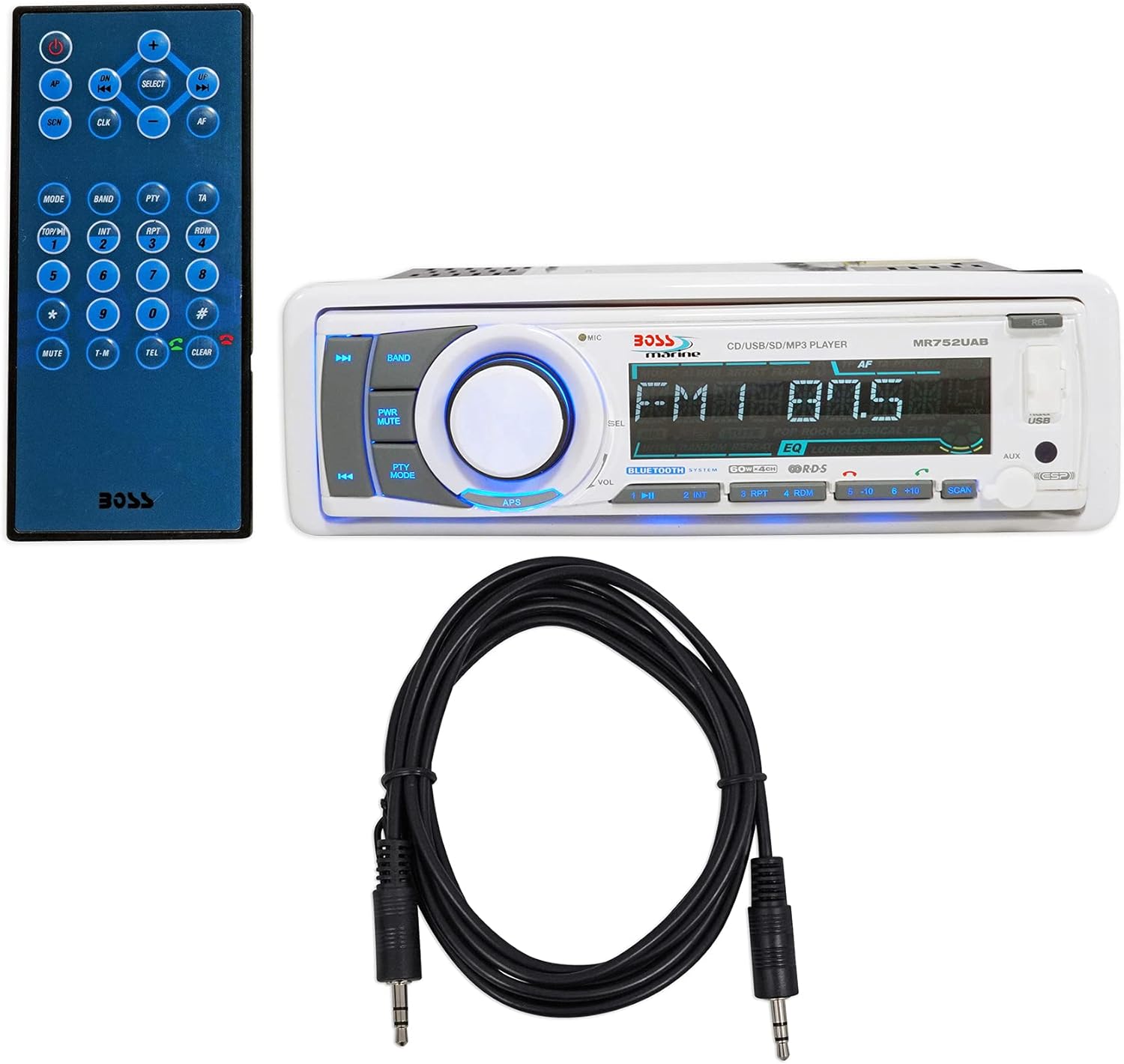 Boss MR752UAB Marine CD/MP3/USB/SD/Radio Player Receiver