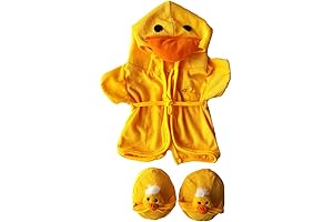 Duck Robe & Slippers Pajamas Outfit Teddy Bear Clothes