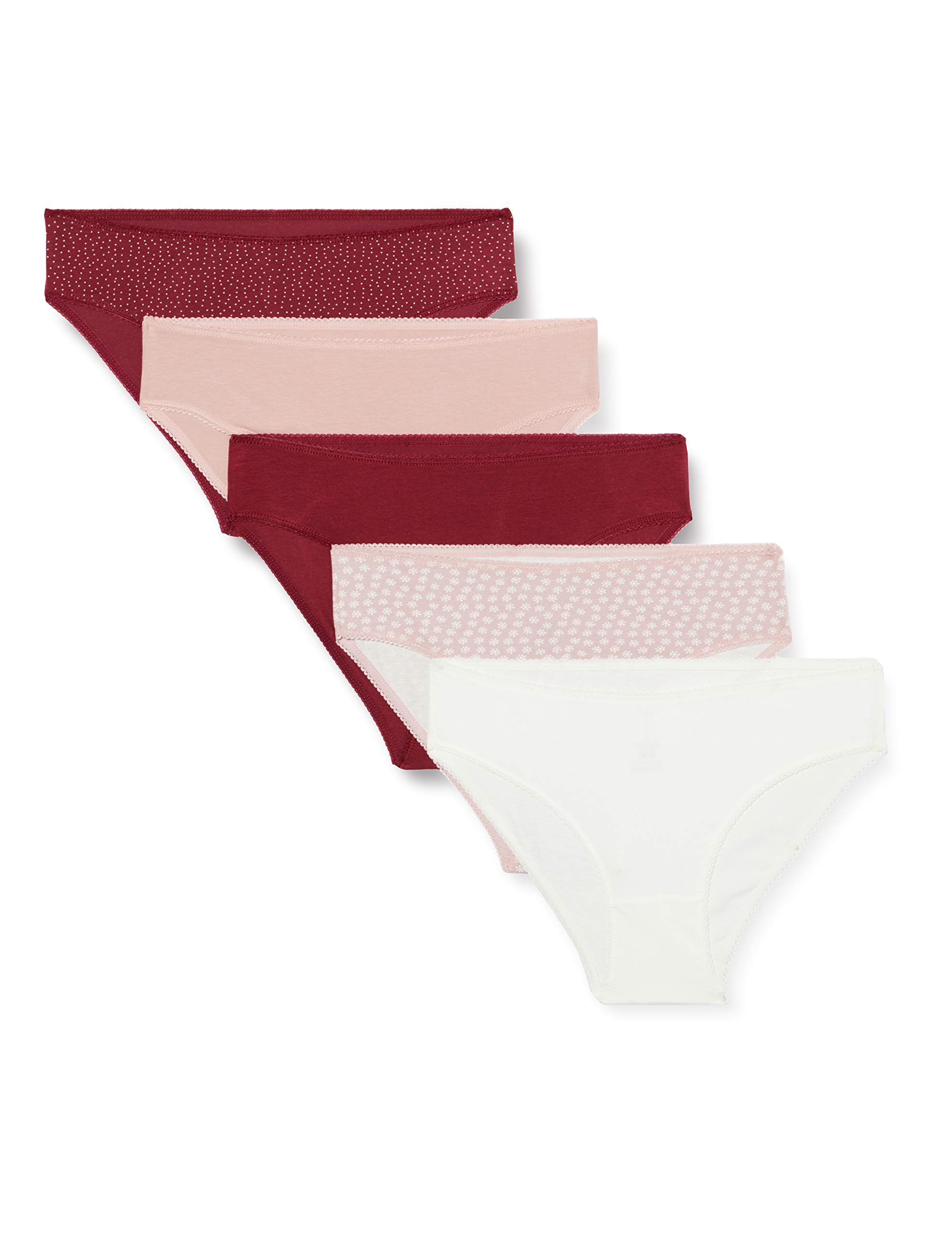 Kadın Fall in Love Regular Fit 5'li Basic Pamuklu Brief Bikini Külot