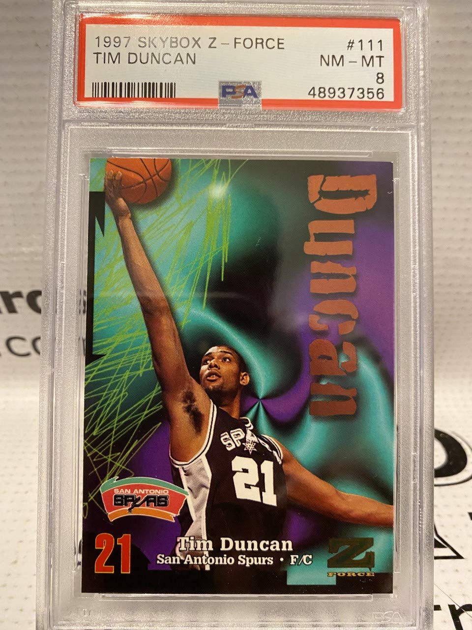 NBAカード ルーキーカード #115 Tim Duncan RC PSA8 NBAカード ルーキーカード #115 Tim Duncan RC PSA8 NBAカード
