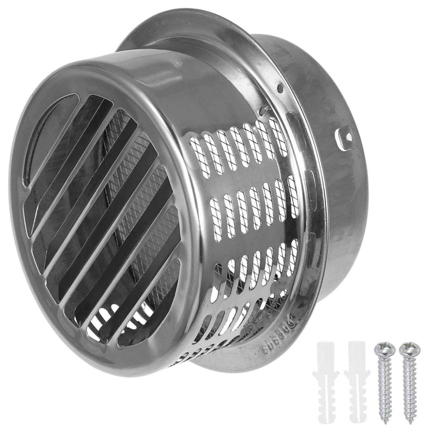 Generico 100 150 190mm Cappa di Sfiato Cilindrico Aerazione Inox