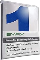 Vista 135 de iSYFIX Calcomanías de Números de Vinilo Verde Manzana – 1.5 Pulgadas Autoadhesivas (2 Juegos) – Calcomanía Premium Troquelada y Pre-espaciada