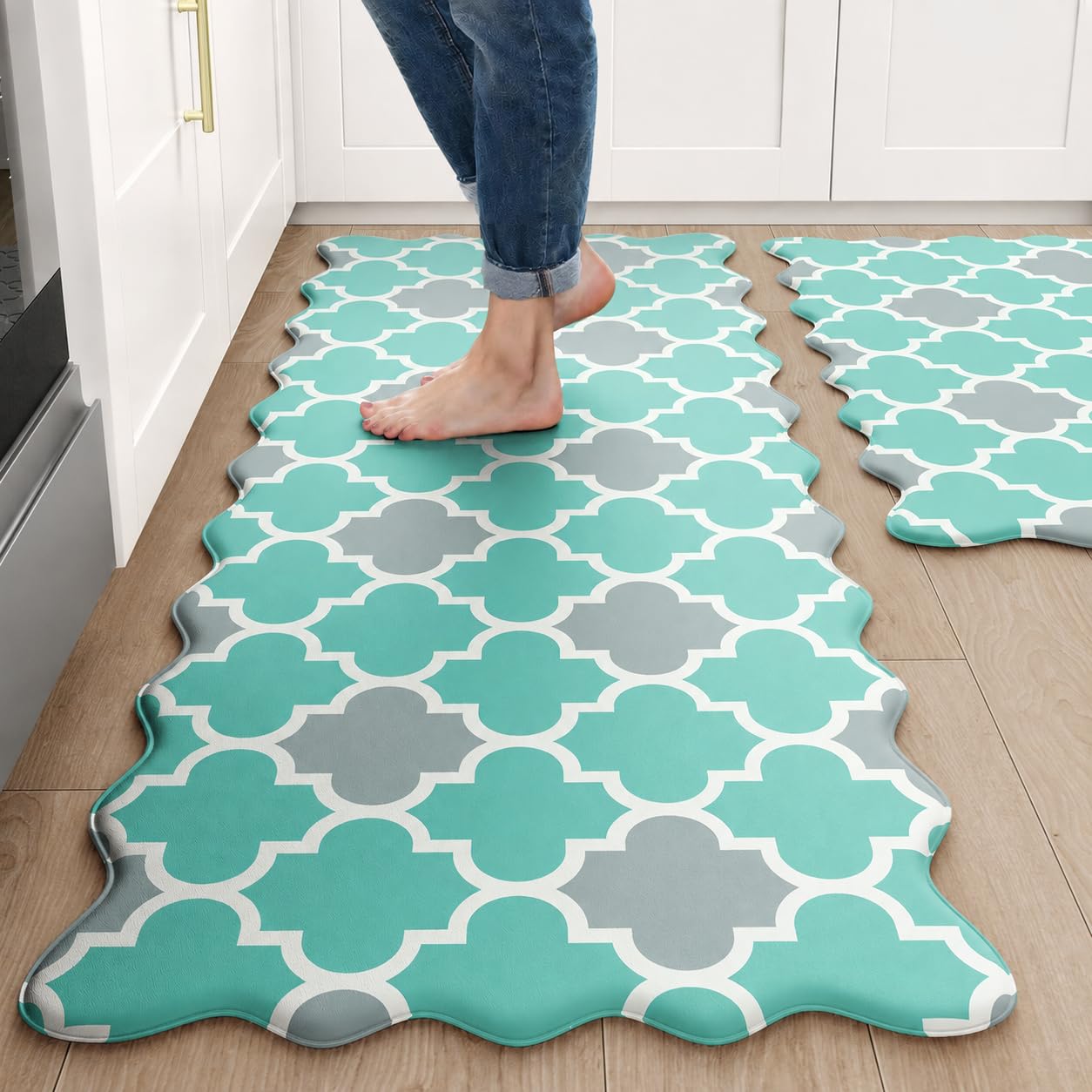 Arenarug Scalloped Kitchen Mats - 2-Piece Set -19