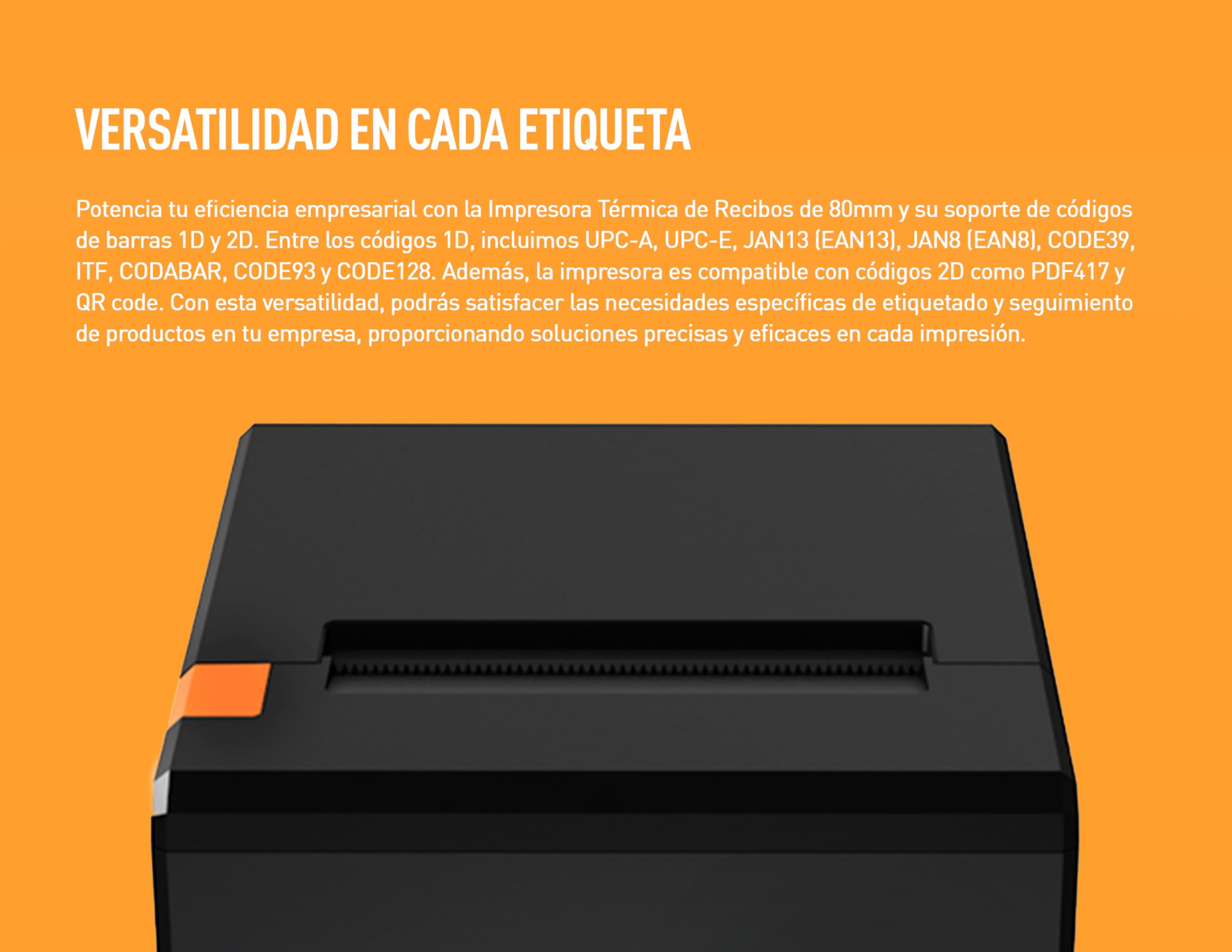 NetumScan POS-ontvangstprinter 80 mm USB 300 mm/s thermische bonprinter met automatische uitsnijding, kassalade, USB-Ethernet-interface, ondersteuning Windows/Mac/Linux