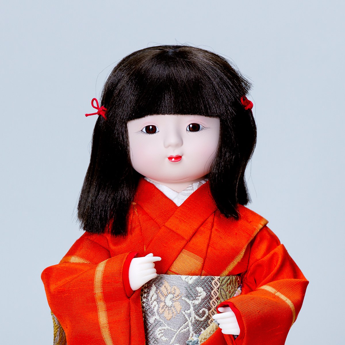 Amazon | 雛人形 市松人形 ケ－ス入り市松人形 人形作家 錦織京子 8号