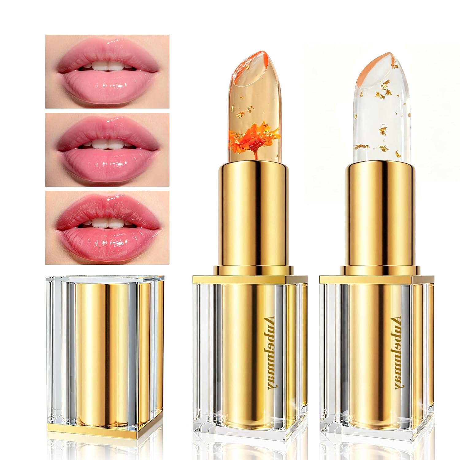 Crystal Jelly Lipstick Set - Hydrating Color Changing Balm