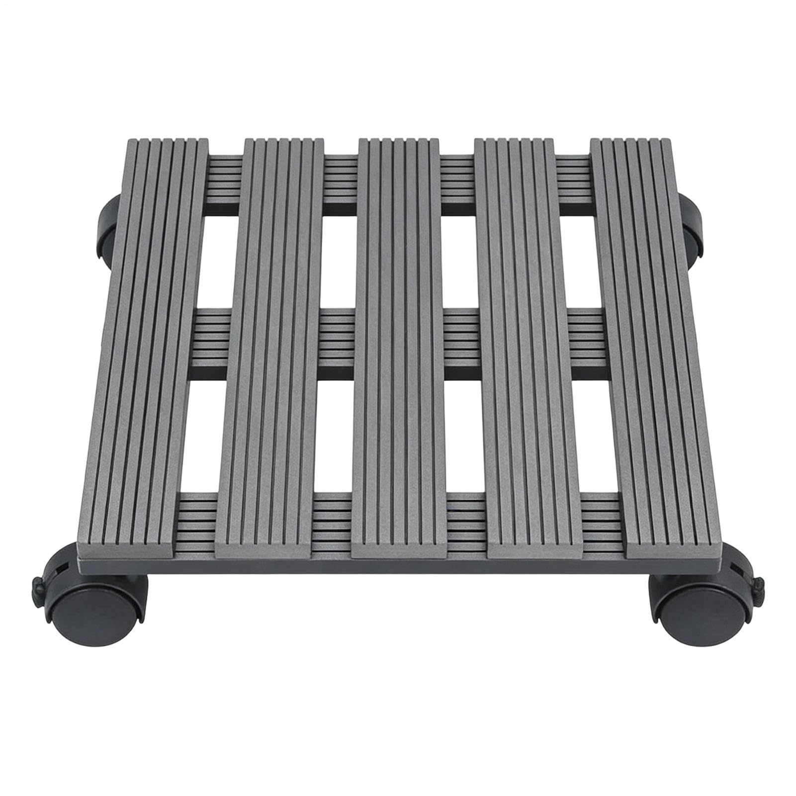 Support pour d'extérieur avec plateau roulant pour pot de fleurs et roulette jardin
