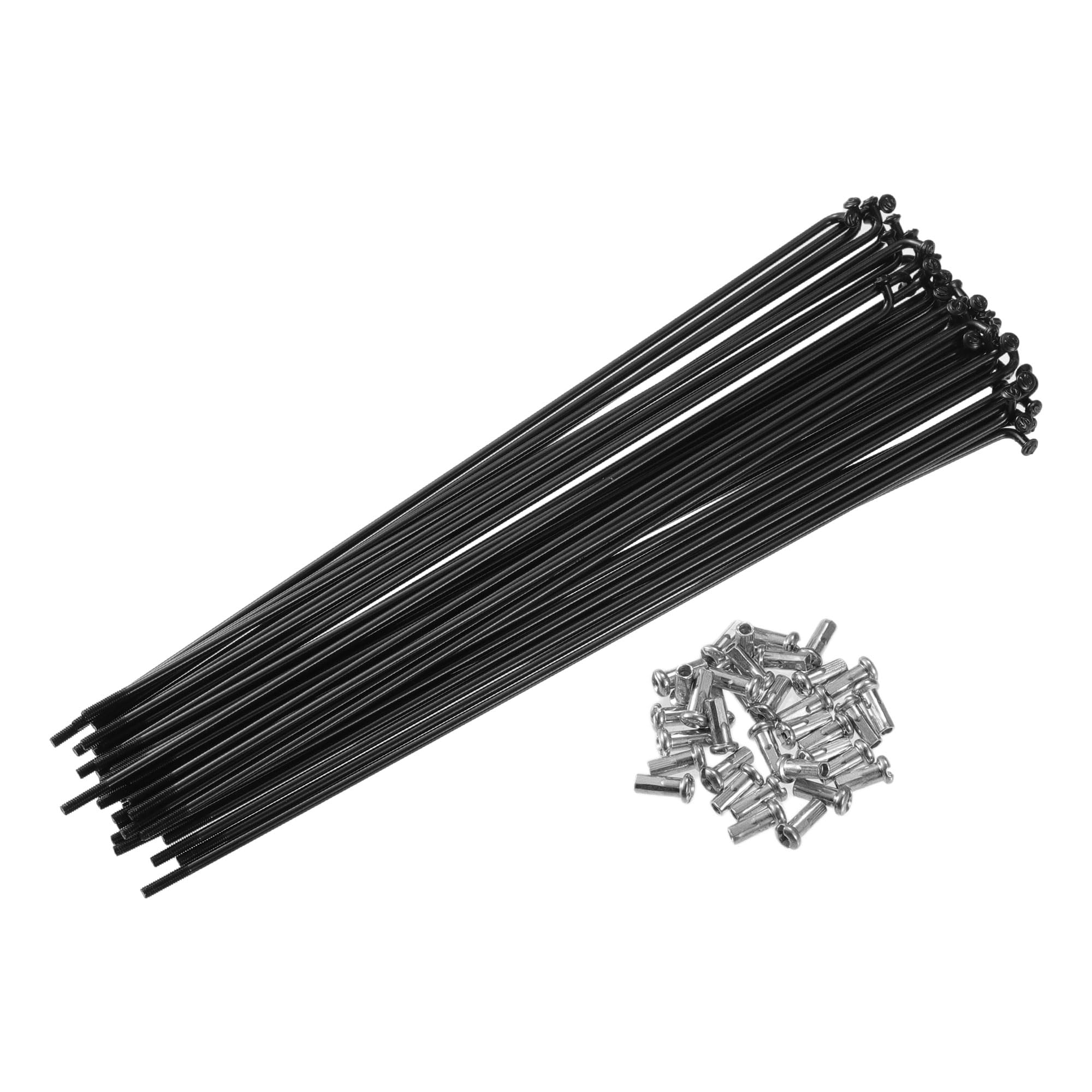 X AUTOHAUX 40Pcs 13G 200mm Length Bicycle Steel Spokes Bike Wheel Spokes