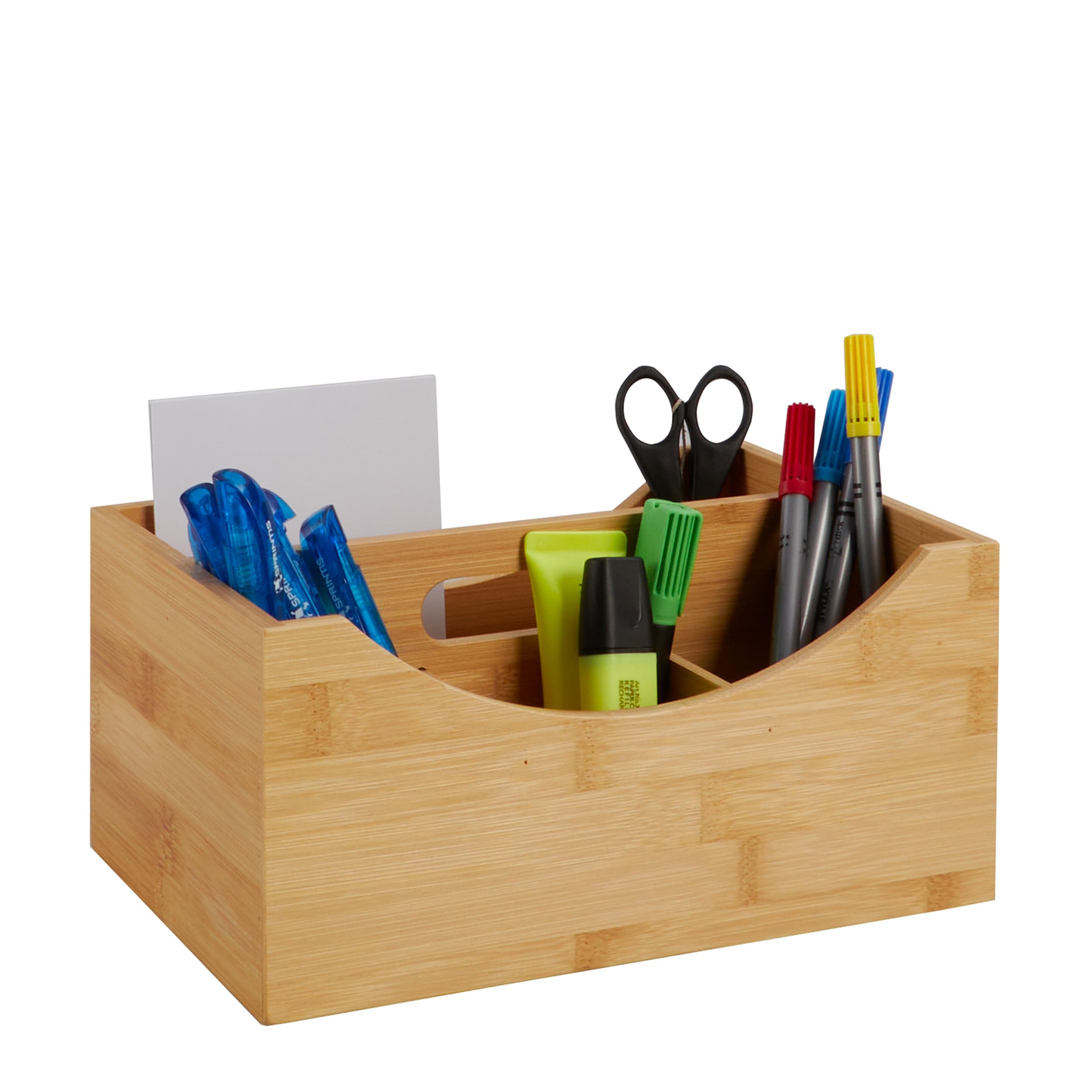 wooden organizador de escritorio Color : Brown || Material : Polished Wooden || Multi-Functional Wooden Desk Organizer/Pen stand/Pencil stand