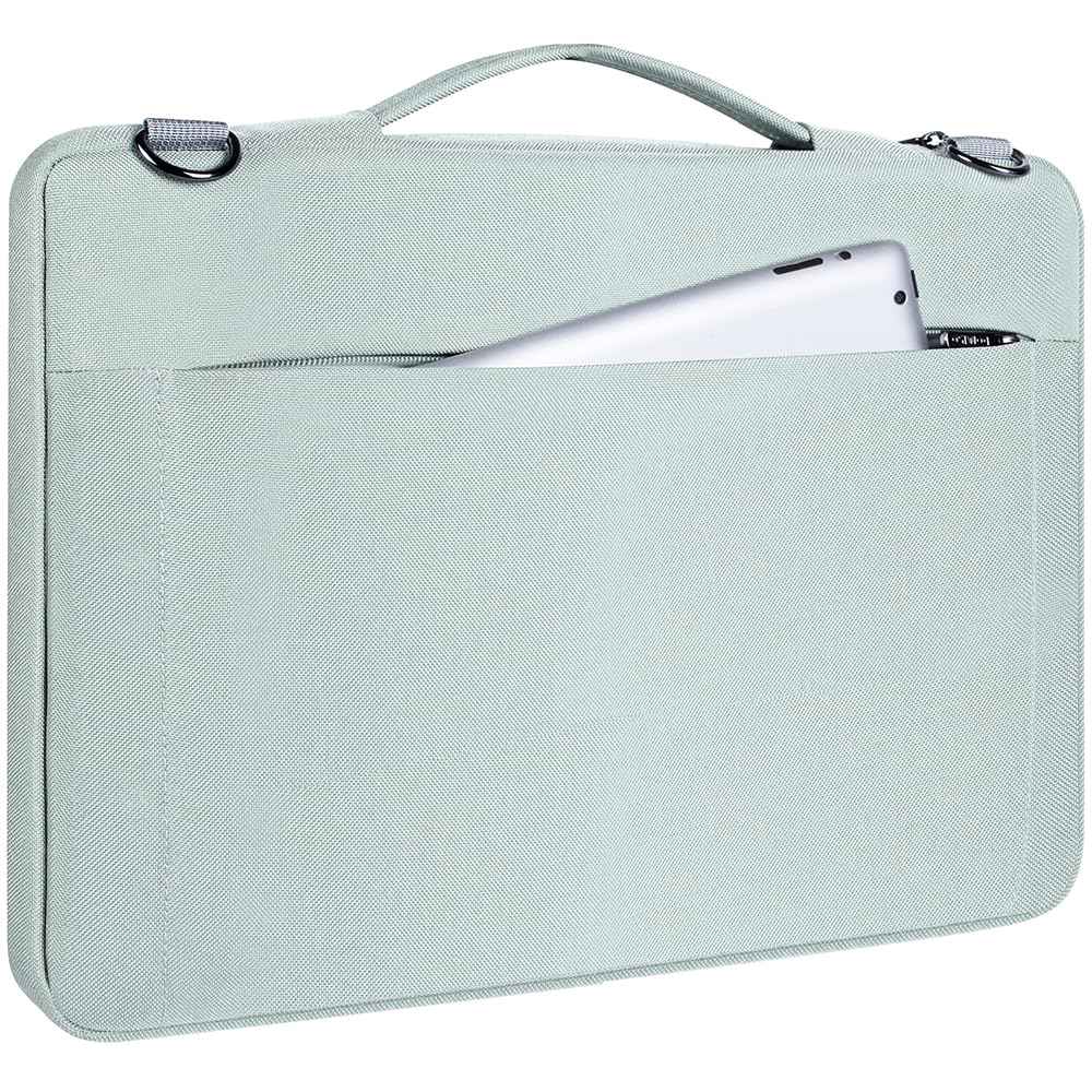 DOMISO Sacoche pour ordinateur portable de 13,3 à 17,3 pouces - Sac à bandoulière léger et résistant - Noir