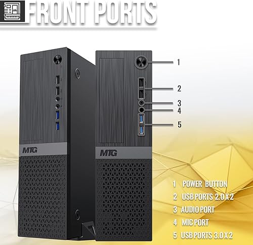 Miniatura 4 de Computadora de escritorio MTG Aurora - Intel Core i7 4 generación, RAM DDR4 de 8 GB, Nvme de 256 GB, teclado ergonómico inalámbrico MTG, auriculares