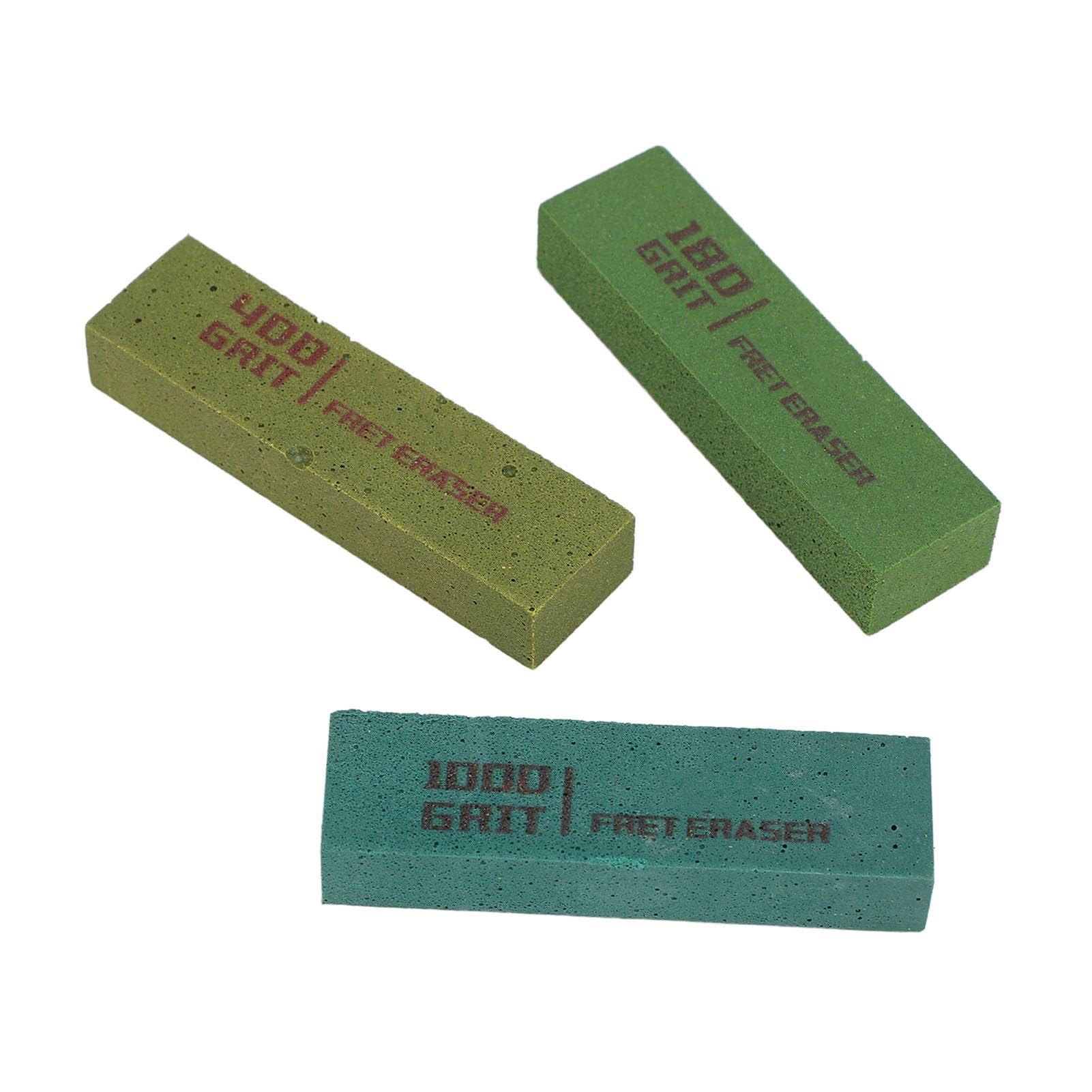 3Pcs Efficient and Durable Guitar Fret Erasers for Polishing Fret Wires for Guitar Bass Ukulele Rubber Blocks