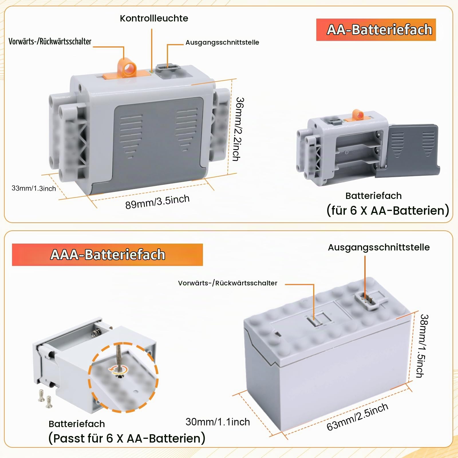 Power Functions Motor Set Binghe Servo Motor Power Function 45 Teiliges Elektrisch Motoren Set mit Servomotor, M/L/XL Mo-tor, Zugmotor, 2.4G Fernbedienung, Batteriebox, 2.4G Empfänger