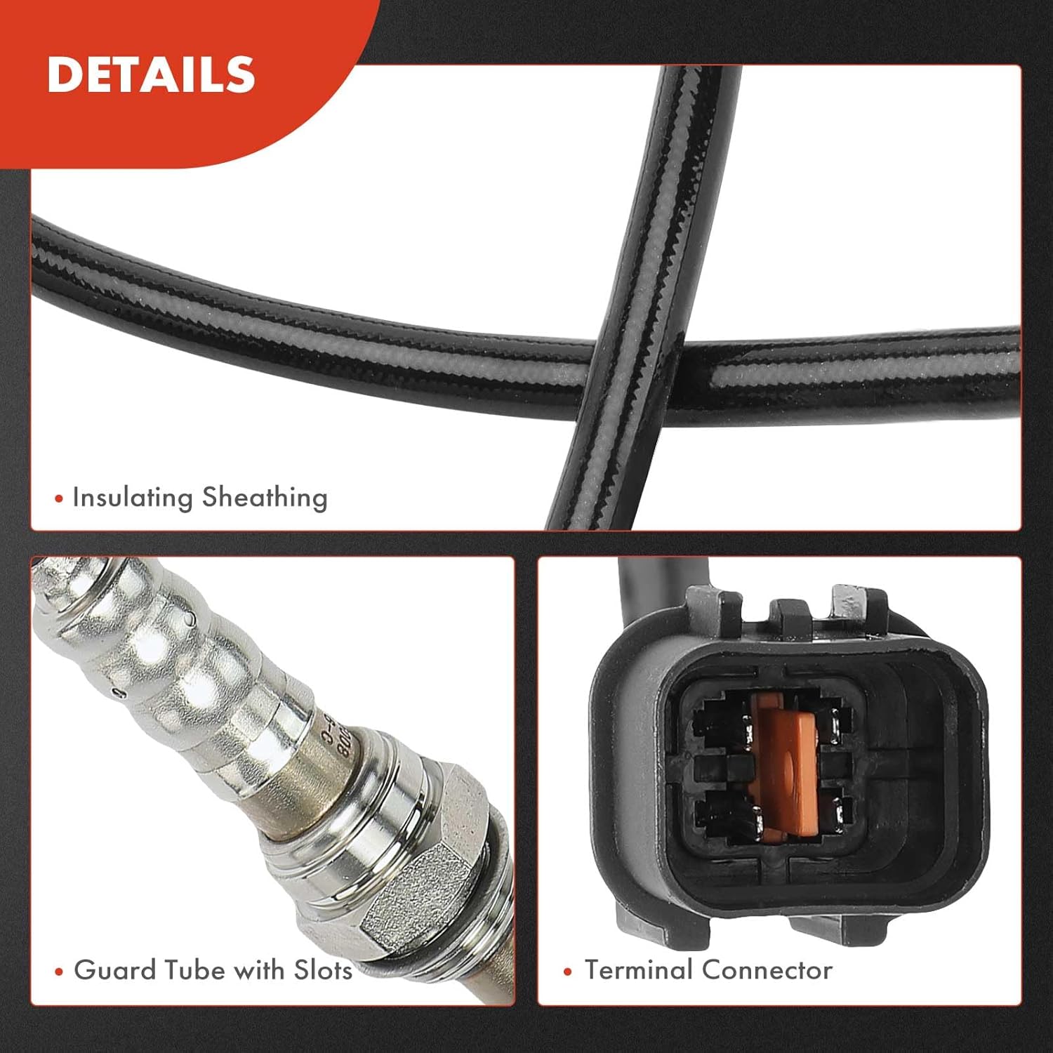 A-Premium O2 Oxygen Sensor Compatible with Kia Sedona 2014-2018, Cadenza 2014-2016 & Hyundai Azera 2012-2017, Downstream Front and Rear, 2-PC Set