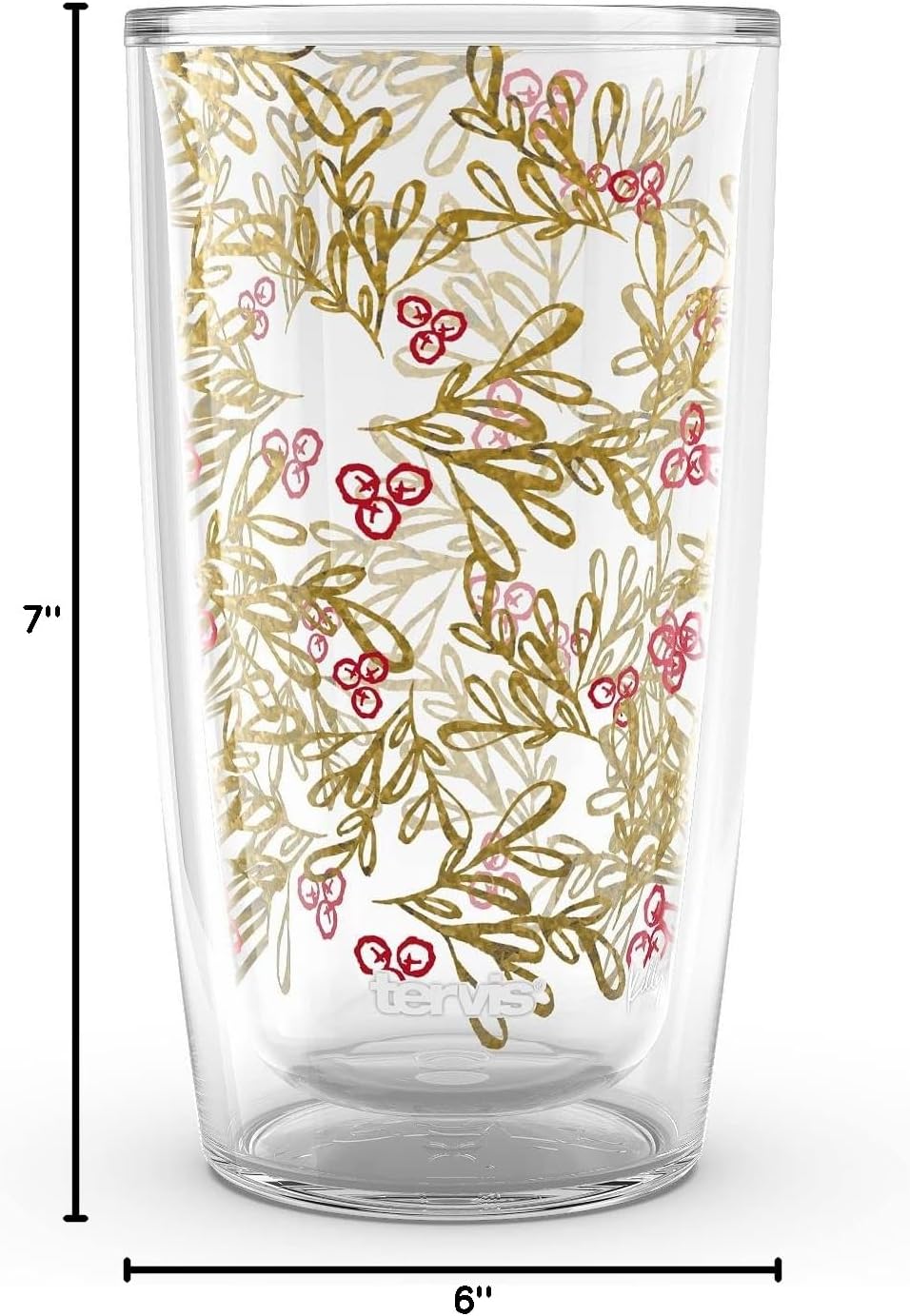 Tervis Kelly Ventura Christmas Golden Holiday Collection Made in USA Double Walled Insulated Tumbler Travel Cup Keeps Drinks Cold & Hot, 16oz - 4pk, Assorted - Image 9