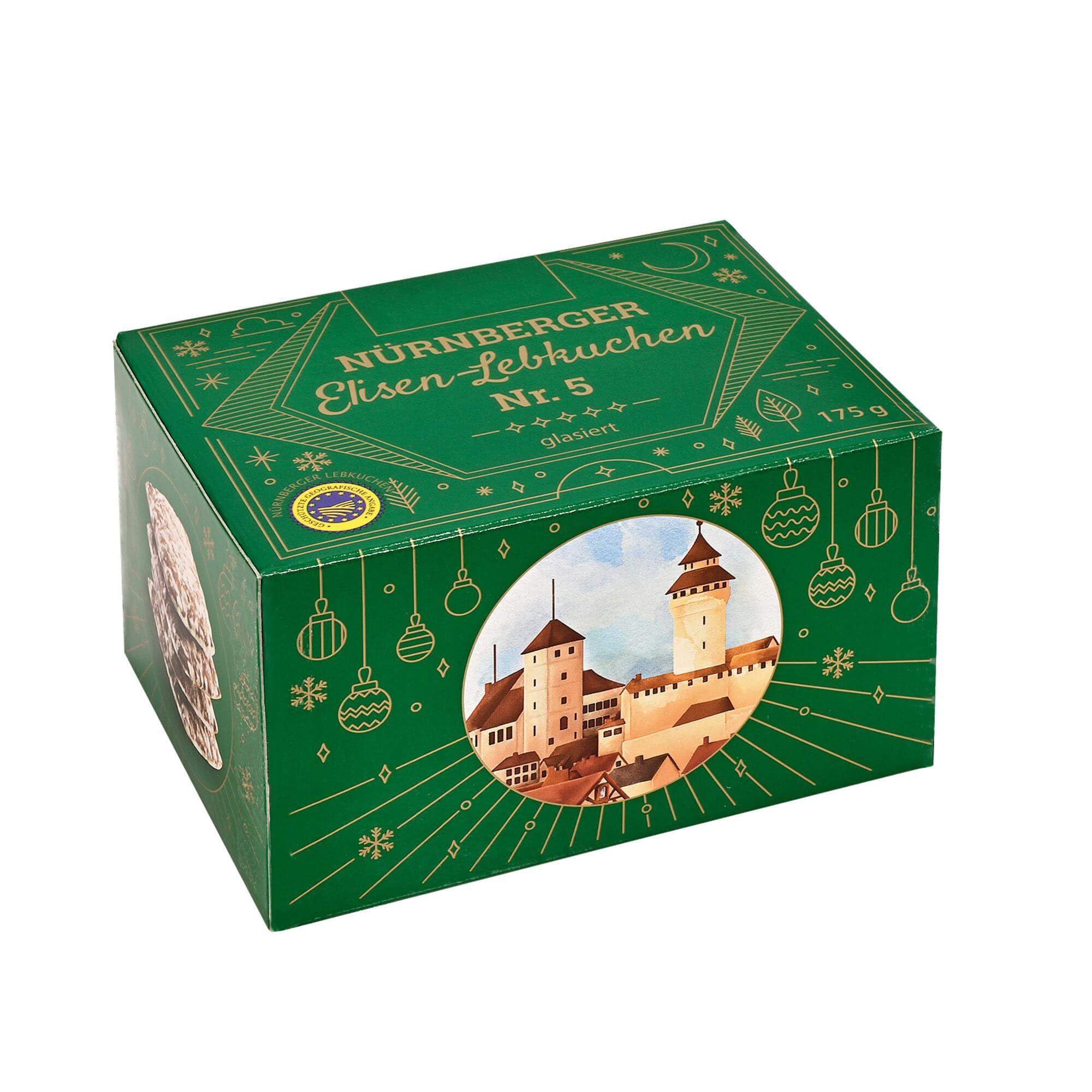 12x Lebkuchen Geschenkpaket mit Elisenlebkuchen gemischt, je ca. 175g