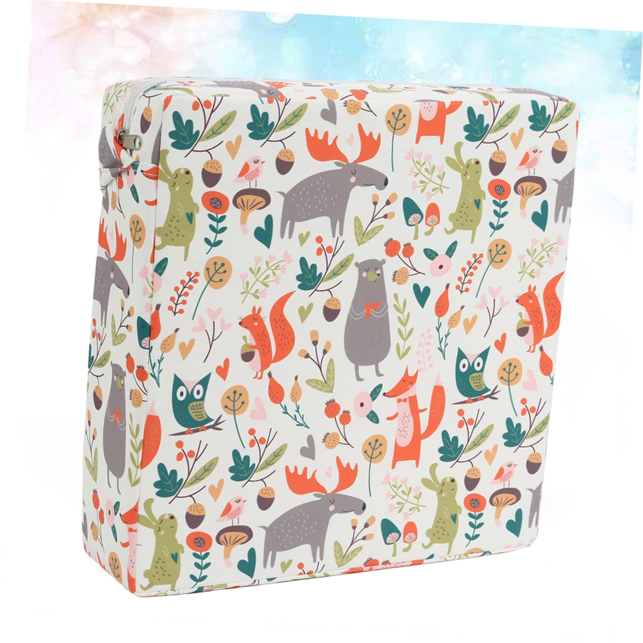 Cabilock Coussin Rehausseur de Chaise Enfant Étanche avec Sangles Réglables Coussin de Salle À Manger pour Bébé Confortable et Sécurisé 12.80X12.80X3.15In