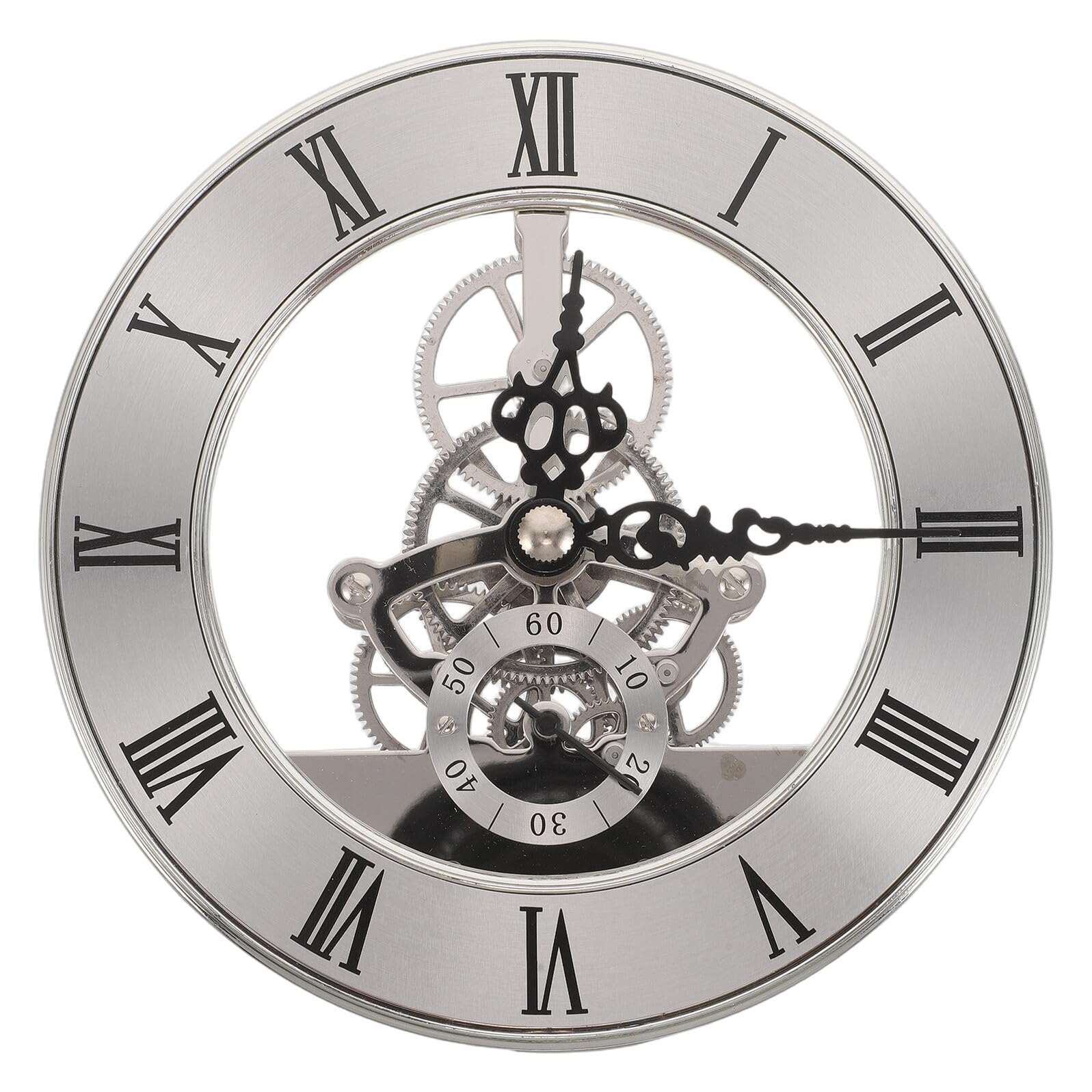 Mouvement d'horloge quartz encastré pour réparation facile de pendule