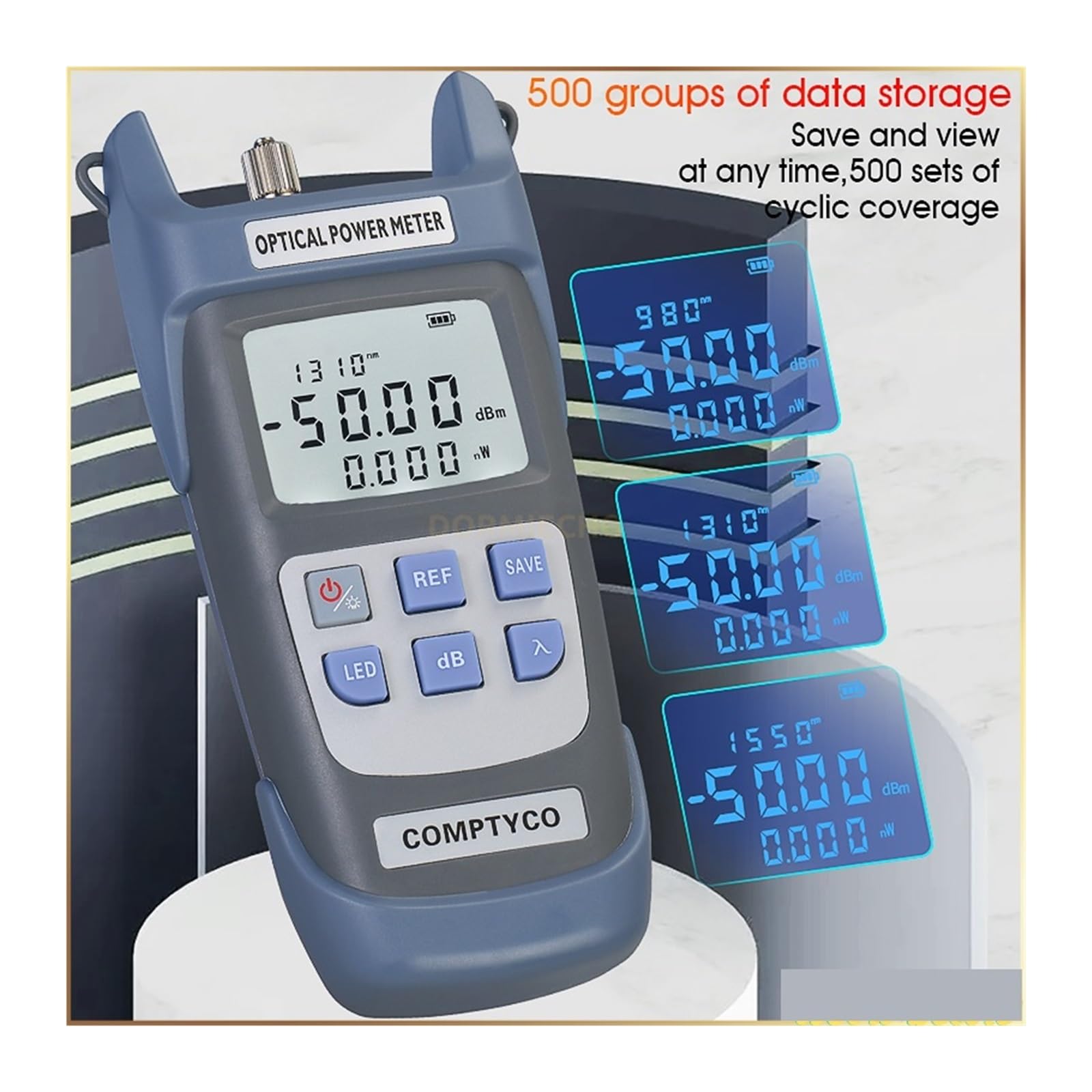Miernik Mocy Światłowodu FTTH G510A/G710A Tester Kabla Światłowodowego -50dBm~+26dBm/-70dBm~+10dBm Złącze SC/FC Profesjonalne narzędzie dla elektryków(G510A)