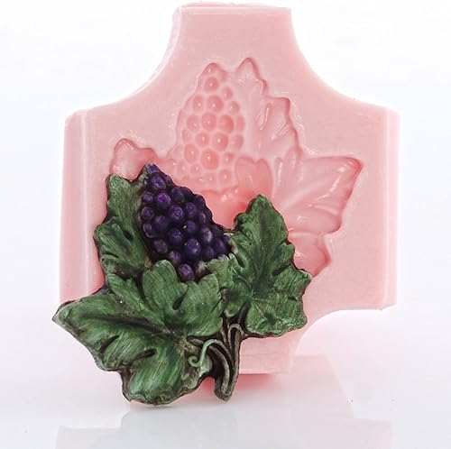 Miniatura 7 de Molde de silicona de hoja de uva Fondant seguro para alimentos, chocolate, caramelo, resina, molde de arcilla polimérica