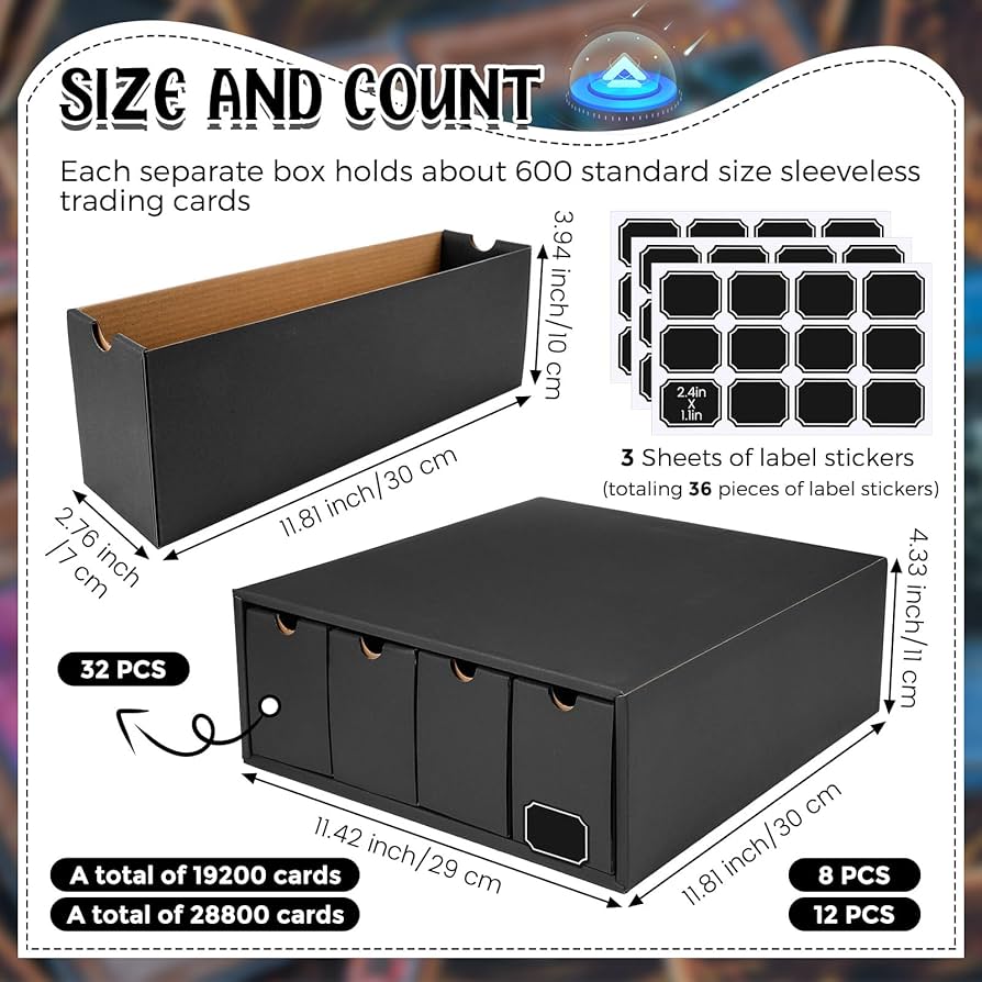 Amazon.com: Resurhang 19200+ Large Trading Card Storage Box Card