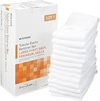 Vista 16 de McKesson Red de retención elástica tubular, no estéril, cabeza, muslo, pecho, tamaño 8, 34 pulgadas x 25 yardas, 1 unidad, 10 paquetes, 10