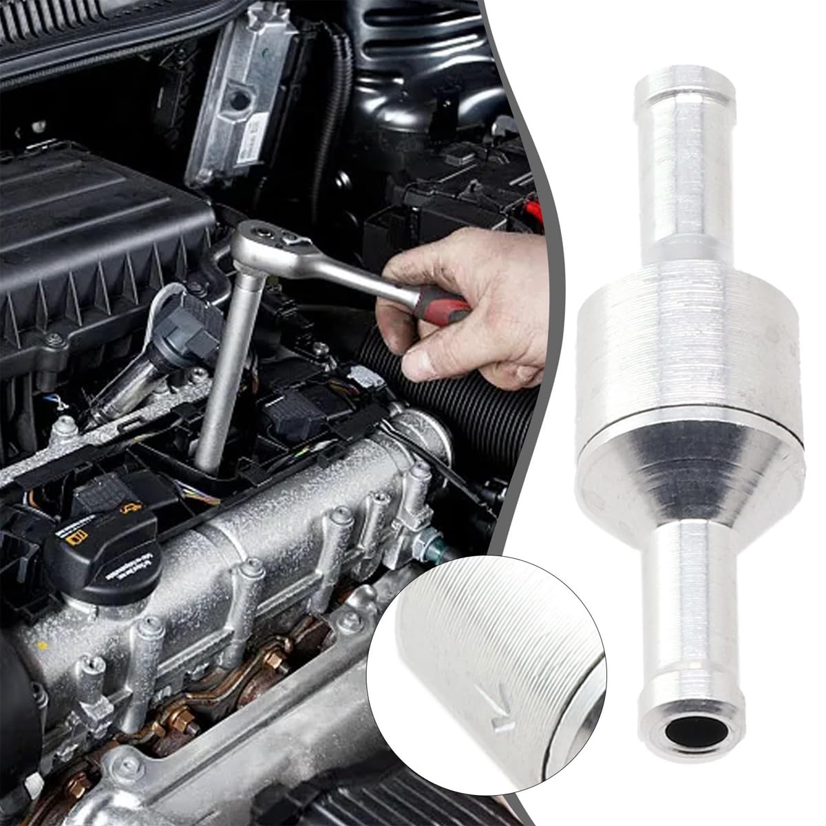 2 Stück 12 mm Rücklauf-Kraftstoffleitung, Öl, Benzin, Diesel, Wasser 2 Stück 12 mm Rücklauf-Kraftstoffleitung, Öl, Benzin, Diesel, Wasser