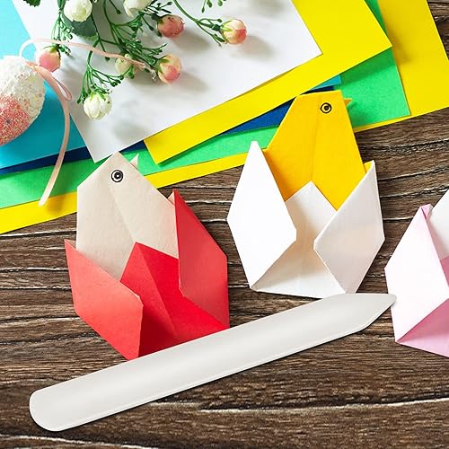 Miniatura 6 de Herramienta de carpeta de hueso genuino para manualidades de papel, encuadernación de papel de origami y manualidades de cuero (1 unidad)