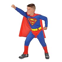 Ciao- Superman Costume Travestimento Bambino Originale DC Comics (Taglia 3-4 Anni)