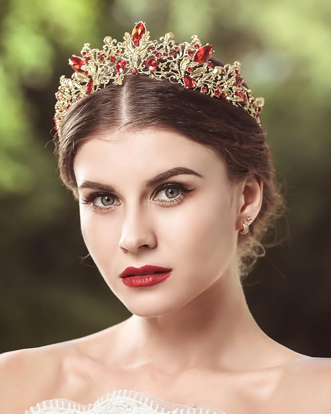 Couronne De Mariée Style Princesse Baroque - Diadème En Alliage Et Strass, Idéal Pour Mariage, Soirée, Bal