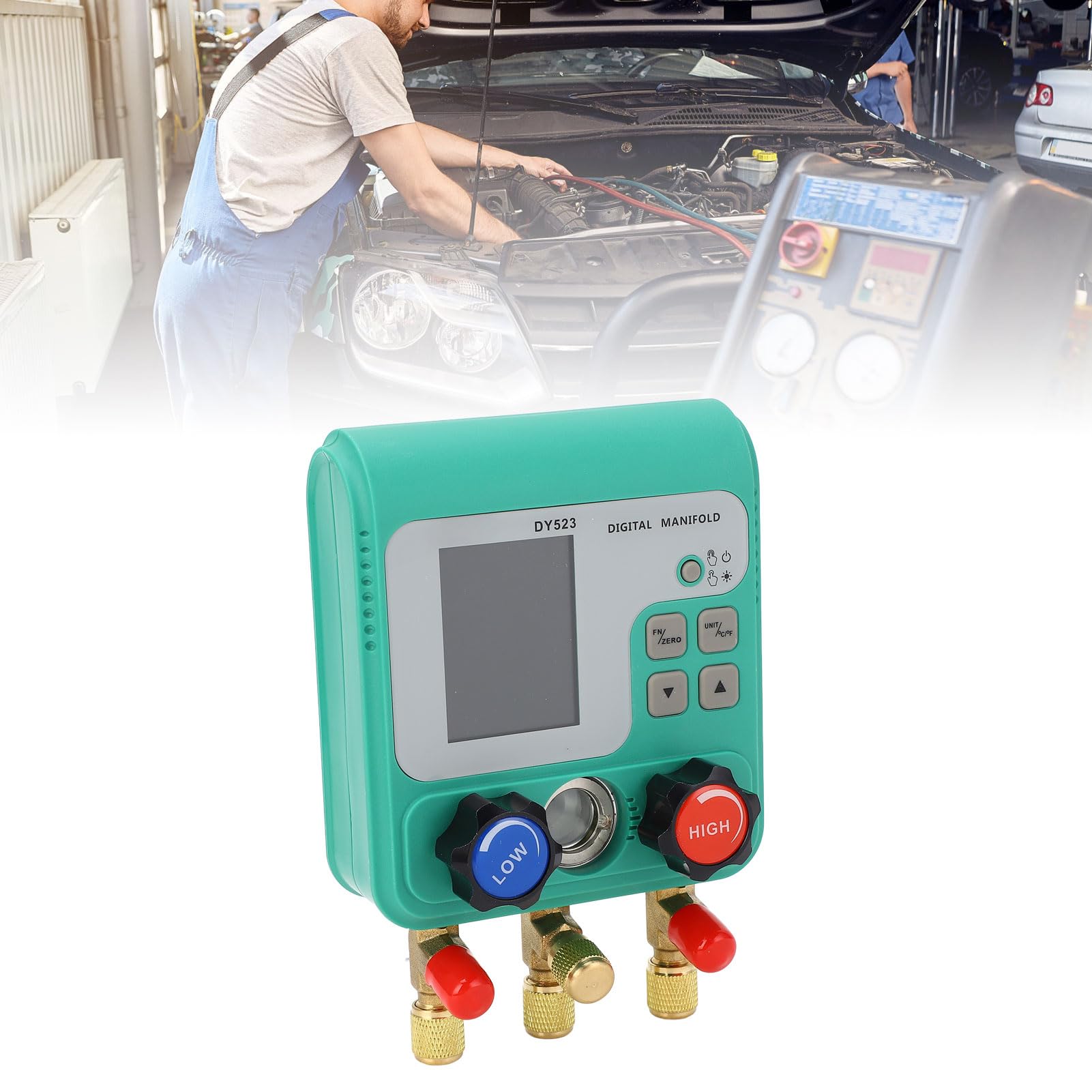 Cyfrowy Kolektor Manometryczny HVAC z Zaworem Mosiężnym do