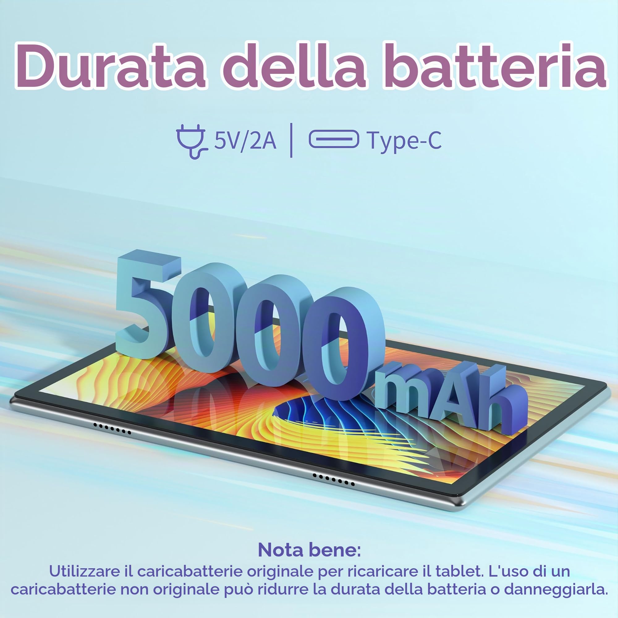 BYYBUO Tablet 10,1Pollici Android 11 tablet, batteria da 32 GB a quad-core ROM 5000Mah, 1280x800 IPS HD Touchscreen 5MP+8MP fotocamera, Bluetooth, WiFi, GPS (grigio)