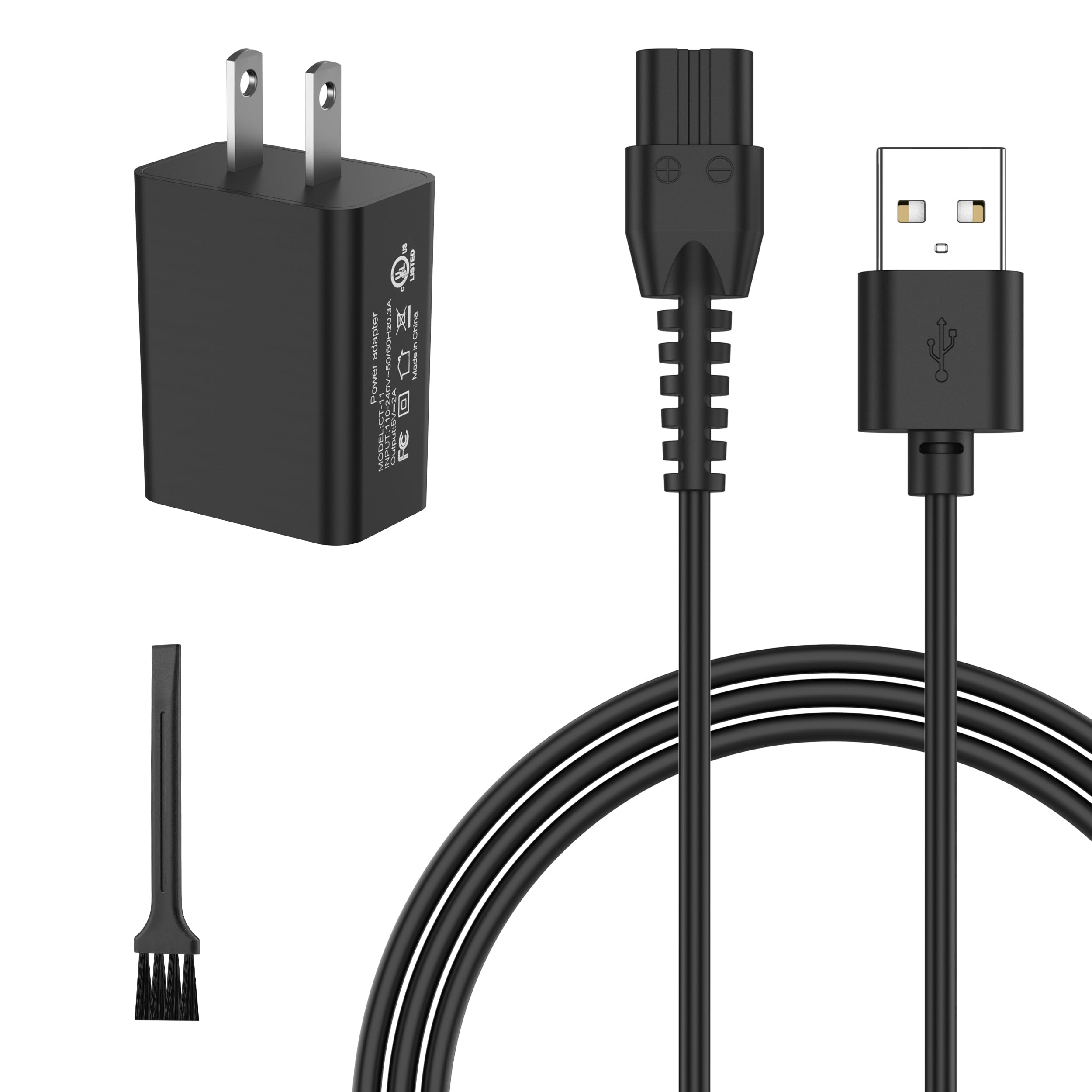 Photo 1 of 5V USB Charger for Manscaped Lawn Mower 3.0/2.0 Electric Groin Hair Trimmer, The Weed Whacker Nose & Ear Hair Trimmer Shaver Power Supply Charger Cord