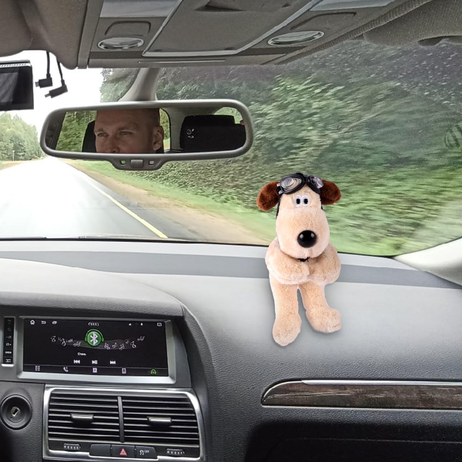 Peluche Animale di Pezza per Cruscotto Auto Cane Cucciolo Dolce