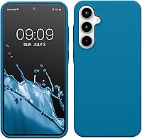 Vista 120 de kwmobile Funda compatible con Samsung Galaxy A52 / A52 5G / A52s 5G - Funda de Teléfono de Silicona TPU con Acabado Suave - Arrecife Azul