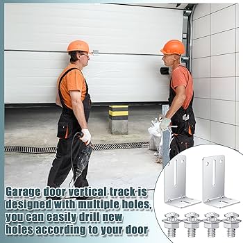 Tandefio 2 Pcs Garage Door Vertical Track Replacement with 6