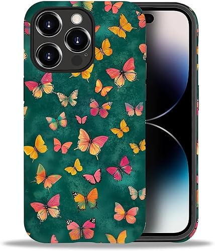 Miniatura 57 de Funda para iPhone 11 Pro Max, flores rojas coloridas 2 en 1, carcasa rígida + silicona, a prueba de golpes, protección contra caídas compatible con